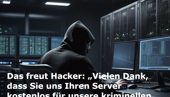 Hacker im Serverraum